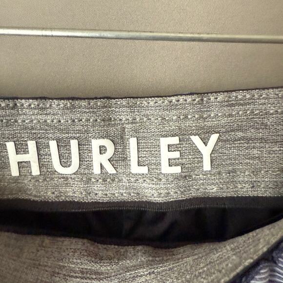 Hurley Swim Trunks sz XXL Blue Gray Striped - Picture 7 of 11